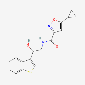 N-(2-(benzo[b]thiophen-3-yl)-2-hydroxyethyl)-5-cyclopropylisoxazole-3-carboxamide