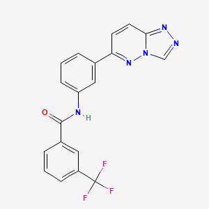 N-(3-([1,2,4]triazolo[4,3-b]pyridazin-6-yl)phenyl)-3-(trifluoromethyl)benzamide