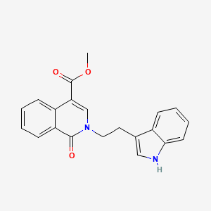 methyl 2-[2-(1H-indol-3-yl)ethyl]-1-oxo-1,2-dihydro-4-isoquinolinecarboxylate