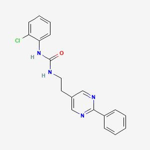 1-(2-Chlorophenyl)-3-(2-(2-phenylpyrimidin-5-yl)ethyl)urea