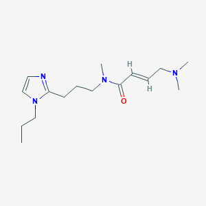 (E)-4-(Dimethylamino)-N-methyl-N-[3-(1-propylimidazol-2-yl)propyl]but-2-enamide