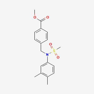 Methyl 4-([(3,4-dimethylphenyl)(methylsulfonyl)amino]methyl)benzoate