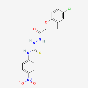 1-(2-(4-Chloro-2-methylphenoxy)acetyl)-4-(4-nitrophenyl)thiosemicarbazide