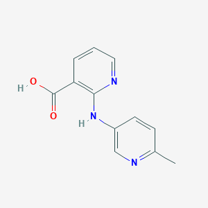 2-[(6-Methylpyridin-3-yl)amino]pyridine-3-carboxylic acid