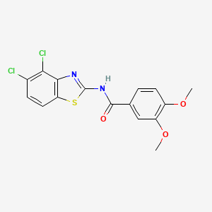 N-(4,5-dichloro-1,3-benzothiazol-2-yl)-3,4-dimethoxybenzamide