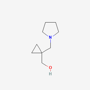 B2918276 [1-(Pyrrolidin-1-ylmethyl)cyclopropyl]methanol CAS No. 1174666-14-8