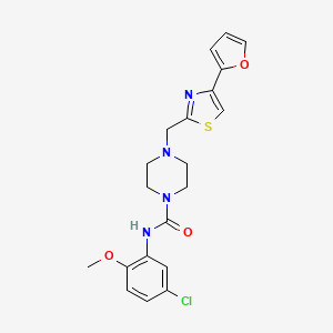 N-(5-chloro-2-methoxyphenyl)-4-((4-(furan-2-yl)thiazol-2-yl)methyl)piperazine-1-carboxamide