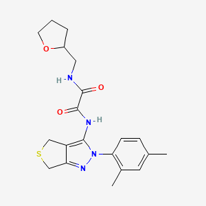 N1-(2-(2,4-dimethylphenyl)-4,6-dihydro-2H-thieno[3,4-c]pyrazol-3-yl)-N2-((tetrahydrofuran-2-yl)methyl)oxalamide
