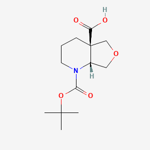 (4Ar,7aR)-1-[(2-methylpropan-2-yl)oxycarbonyl]-2,3,4,5,7,7a-hexahydrofuro[3,4-b]pyridine-4a-carboxylic acid