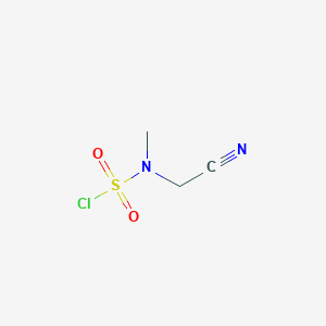 molecular formula C3H5ClN2O2S B2918368 Methylcyanomethylsulfamoyl chloride CAS No. 1251907-36-4