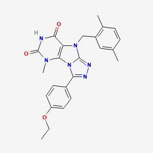 5-[(2,5-Dimethylphenyl)methyl]-8-(4-ethoxyphenyl)-1-methylpurino[8,9-c][1,2,4]triazole-2,4-dione