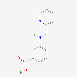 3-{[(Pyridin-2-yl)methyl]amino}benzoic acid