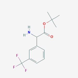 Tert-butyl 2-amino-2-[3-(trifluoromethyl)phenyl]acetate