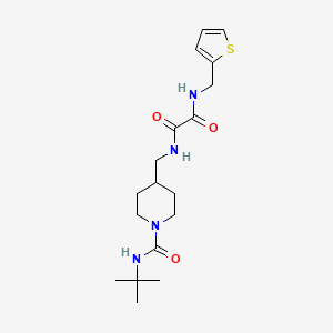N1-((1-(tert-butylcarbamoyl)piperidin-4-yl)methyl)-N2-(thiophen-2-ylmethyl)oxalamide