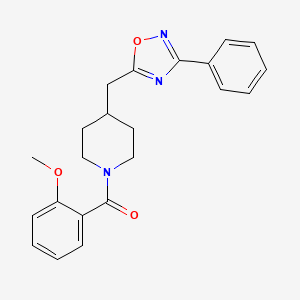 1-(2-Methoxybenzoyl)-4-[(3-phenyl-1,2,4-oxadiazol-5-yl)methyl]piperidine