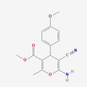 methyl 6-amino-5-cyano-4-(4-methoxyphenyl)-2-methyl-4H-pyran-3-carboxylate