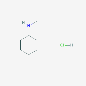 B2918414 Trans-methyl-(4-methyl-cyclohexyl)-amine hydrochloride CAS No. 229007-16-3
