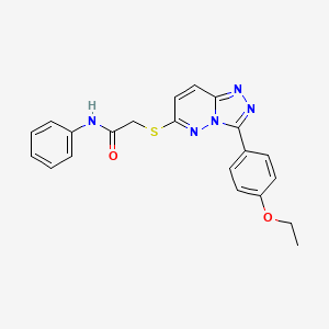 2-((3-(4-ethoxyphenyl)-[1,2,4]triazolo[4,3-b]pyridazin-6-yl)thio)-N-phenylacetamide