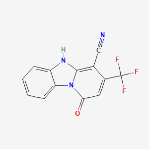 1-Hydroxy-3-(trifluoromethyl)pyrido[1,2-a]benzimidazole-4-carbonitrile