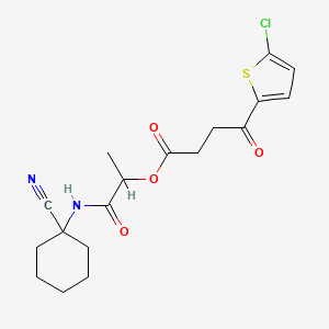 1-[(1-Cyanocyclohexyl)carbamoyl]ethyl 4-(5-chlorothiophen-2-yl)-4-oxobutanoate