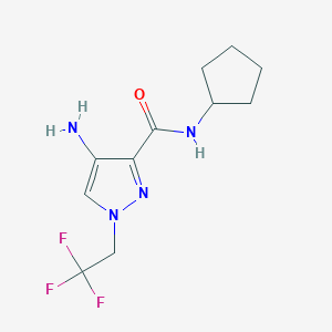4-Amino-N-cyclopentyl-1-(2,2,2-trifluoroethyl)-1H-pyrazole-3-carboxamide