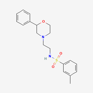 3-methyl-N-(2-(2-phenylmorpholino)ethyl)benzenesulfonamide