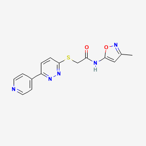 N-(3-methylisoxazol-5-yl)-2-((6-(pyridin-4-yl)pyridazin-3-yl)thio)acetamide