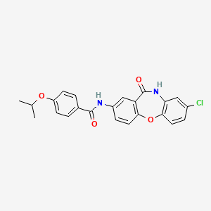 N-(8-chloro-11-oxo-10,11-dihydrodibenzo[b,f][1,4]oxazepin-2-yl)-4-isopropoxybenzamide