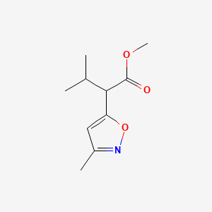 Methyl 3-methyl-2-(3-methylisoxazol-5-yl)butanoate