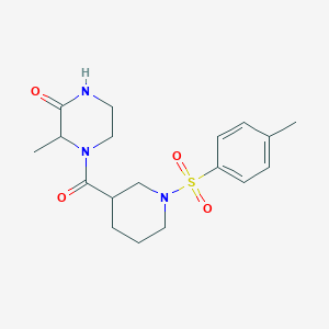 3-Methyl-4-(1-tosylpiperidine-3-carbonyl)piperazin-2-one