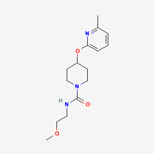 molecular formula C15H23N3O3 B2918487 N-(2-METHOXYETHYL)-4-[(6-METHYLPYRIDIN-2-YL)OXY]PIPERIDINE-1-CARBOXAMIDE CAS No. 1797537-40-6