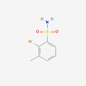 molecular formula C7H8BrNO2S B2918492 2-Bromo-3-methylbenzenesulfonamide CAS No. 1261472-95-0
