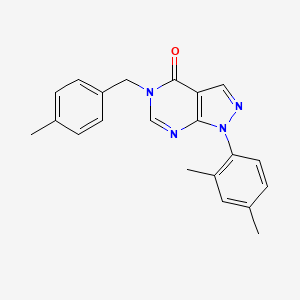 1-(2,4-Dimethylphenyl)-5-[(4-methylphenyl)methyl]pyrazolo[3,4-d]pyrimidin-4-one