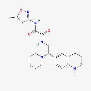 N1-(2-(1-methyl-1,2,3,4-tetrahydroquinolin-6-yl)-2-(piperidin-1-yl)ethyl)-N2-(5-methylisoxazol-3-yl)oxalamide