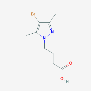 molecular formula C9H13BrN2O2 B2918496 4-(4-bromo-3,5-dimethyl-1H-pyrazol-1-yl)butanoic acid CAS No. 898050-16-3