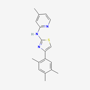N-(4-methylpyridin-2-yl)-4-(2,4,5-trimethylphenyl)thiazol-2-amine