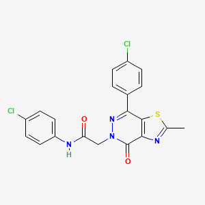 N-(4-chlorophenyl)-2-(7-(4-chlorophenyl)-2-methyl-4-oxothiazolo[4,5-d]pyridazin-5(4H)-yl)acetamide