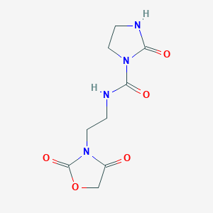 molecular formula C9H12N4O5 B2918544 N-[2-(2,4-dioxo-1,3-oxazolidin-3-yl)ethyl]-2-oxoimidazolidine-1-carboxamide CAS No. 2034314-16-2