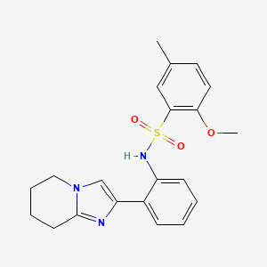 2-methoxy-5-methyl-N-(2-(5,6,7,8-tetrahydroimidazo[1,2-a]pyridin-2-yl)phenyl)benzenesulfonamide