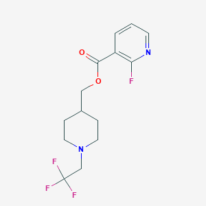 [1-(2,2,2-Trifluoroethyl)piperidin-4-yl]methyl 2-fluoropyridine-3-carboxylate