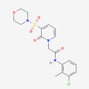 molecular formula C18H20ClN3O5S B2918584 N-(3-chloro-2-methylphenyl)-2-(3-(morpholinosulfonyl)-2-oxopyridin-1(2H)-yl)acetamide CAS No. 1251671-18-7