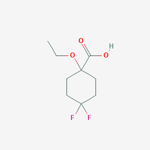 molecular formula C9H14F2O3 B2918585 1-Ethoxy-4,4-difluorocyclohexane-1-carboxylic acid CAS No. 2024887-18-9