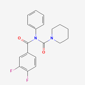 molecular formula C19H18F2N2O2 B2918617 N-(3,4-difluorobenzoyl)-N-phenylpiperidine-1-carboxamide CAS No. 899951-03-2