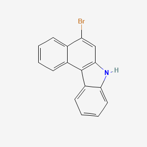 molecular formula C16H10BrN B2918619 5-bromo-7H-benzo[c]carbazole CAS No. 131409-18-2