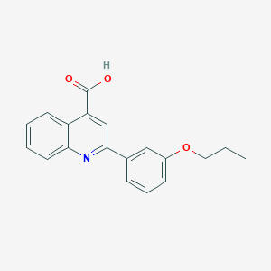 molecular formula C19H17NO3 B2918641 2-(3-Propoxyphenyl)quinoline-4-carboxylic acid CAS No. 350989-68-3