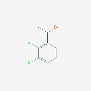 molecular formula C8H7BrCl2 B2918666 1-(1-Bromoethyl)-2,3-dichlorobenzene CAS No. 1699610-77-9