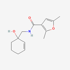 molecular formula C14H19NO3 B2918677 N-[(1-hydroxycyclohex-2-en-1-yl)methyl]-2,5-dimethylfuran-3-carboxamide CAS No. 2097866-81-2