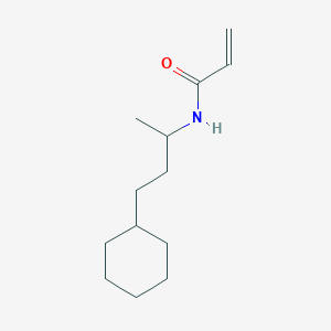 molecular formula C13H23NO B2918687 N-(4-Cyclohexylbutan-2-yl)prop-2-enamide CAS No. 2305414-35-9