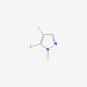 molecular formula C5H7IN2 B2918766 5-iodo-1,4-dimethyl-1H-pyrazole CAS No. 1420831-53-3