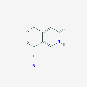 molecular formula C10H6N2O B2918852 3-oxo-2,3-dihydroisoquinoline-8-carbonitrile CAS No. 1175272-54-4